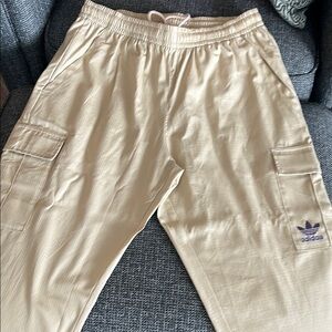 Adidas Beige Cargo Pants